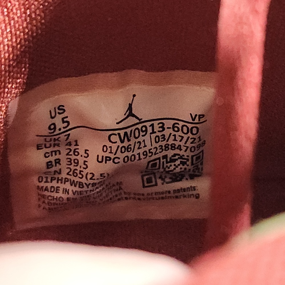 Nike Jordan Delta 2 Womens Regal Pink Redstone-Lime Ice CW0913-600 Size 9.5 EUC - Picture 8 of 9